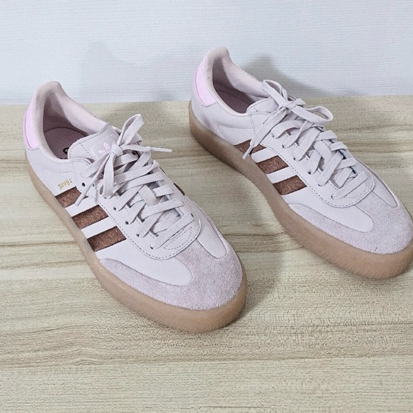 adidas Shoes - Adidas Samba Putty Mauve/brown Platform Sneakers Womens Size 10.5